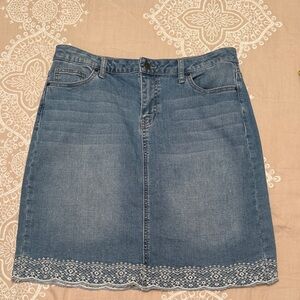 Westport Blue Denim Pencil Skirt
